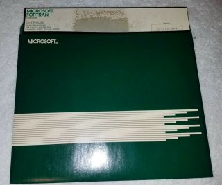 Microsoft Fortran Complier & Interpreter Cp/m 80 On 8 " Floppy Disk
