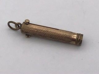 Lovely Antique Combined Sliding Propelling Pencil,  Quill Cutter & Cigar Piercer