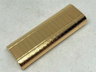 Auth Cartier Must De K18 Gold - Plated Oval Lighter Gold 82214