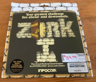 Infocom Zork I For Apple Mac Macintosh Game On 3.  5 " Floppy Disk