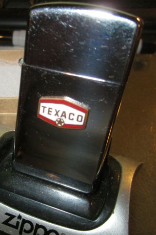 Vintage Rare 1967 Texaco Oil Gas Slim Zippo Lighter