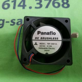 Panaflo Dc Brushless Model Fbp - 06b12l Dv12v 0.  12a - Ibm Pc Jr Fan