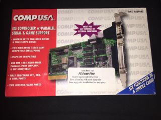 Comp Usa Ide Comtroller W/parallel Serial & Game Support Sku 234492
