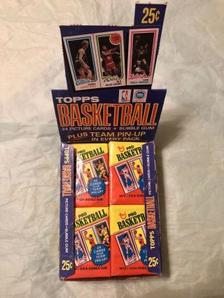 One 1980 - 81 Topps Basketball Wax Pack From Box Magic Bird Erving Rookie Rc ??
