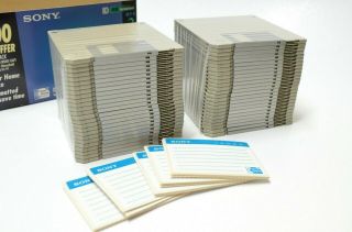 Sony Ibm Floppy 3.  5 Disk Pack Of 50 90mm Diskette Hd Double Sided 1996 Blank