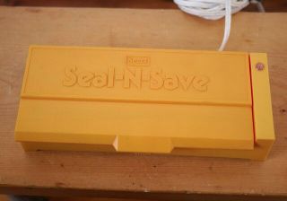 Vintage Sears " Seal - N - Save " Sous - Vide Vacuum Food Boil Bag Sealer