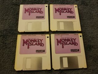 The Secret Of Monkey Island Game 4 Floppy Software Kit For The Amiga