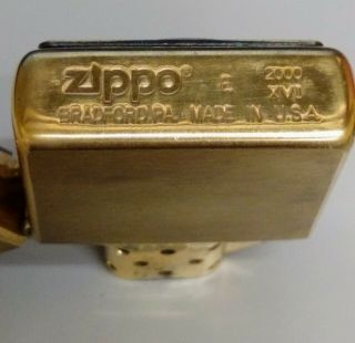 Zippo Treasures From The Tomb Barrett Smythe Egyptian King Brass Emblem Lighter 3