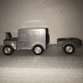 Vintage German 1940’s Wwii Steel Jeep Cigarette Holder,  Ashtray & Lighter