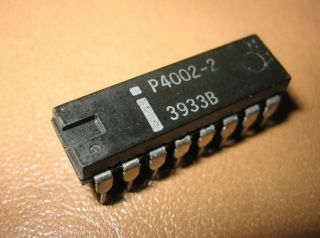 Vintage Intel P4002 - 2 Ram Memory Chip For 4004 Cpu,  Mcs - 4 Chipset