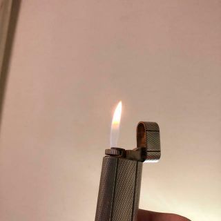 Ignition Is Ok Cartier Gas Lighter Silver.  You Can Use It Immediately