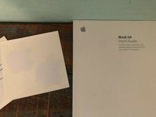 Apple iBook G4 User Guide and Mac OS 10.  3 and Install Discs 2004 Vintage 3