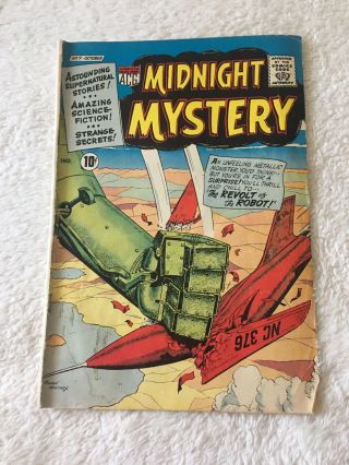 Midnight Mystery 7 - Acg 1961 Vintage Comic