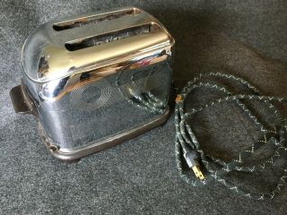 Vintage Toastmaster Electric Toaster Model 1b8 Great Art Deco Design Style