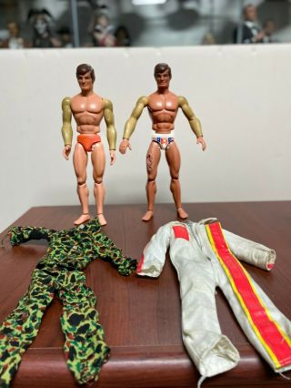 2 Big Jim Mattel Vintage Figures "