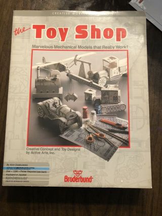 Broderbund “the Toy Shop” Creative Workshop Series