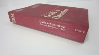 Vintage Ibm Guide To Operations Personal Computer Pc Jr Ref.  Library (s9)