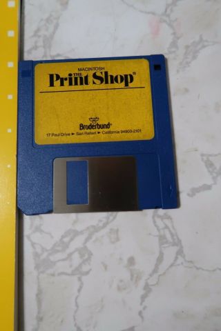 The Print Shop Broderbund Apple Macintosh SE,  SE30,  II,  IIx,  IICX 3