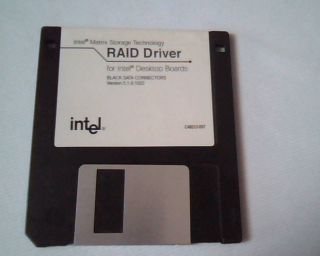 Floppy Disk Intel Matrix Storage Raid Driver For Intel Desktop Boards Black Sata
