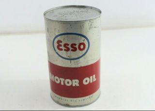 Vintage Imperial Oil Limited Esso 1 Quart Oil Can Advertising Tin - M83