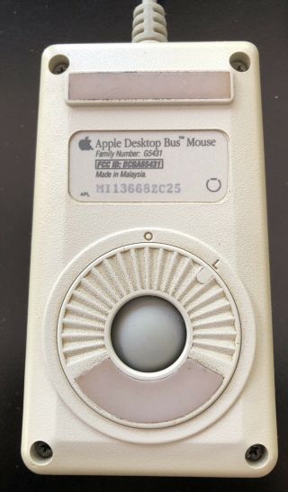 Apple Desktop Bus Mouse - G5431 - Vintage 1 Button 2