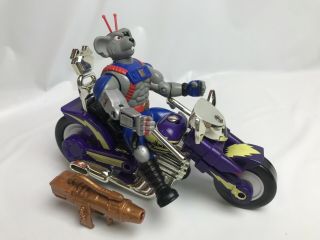 Vintage 1993 Biker Mice From Mars - Mondo W/ Gun & Mondo Chopper Motorcycle