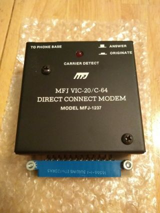 Commodore 64 Mjf Vic - 20/c - 64 Direct Connect Modem