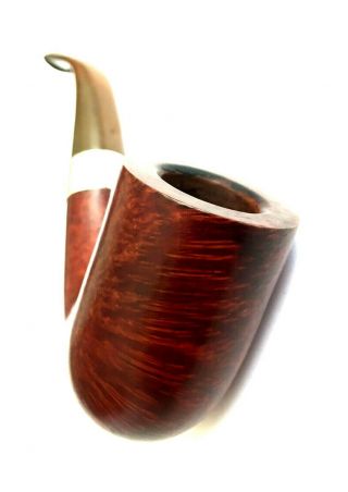 PETERSON ' S SHERLOCK HOLMES RATHBONE STERLING SILVER BAND ESTATE PIPE 1993 9MM 2