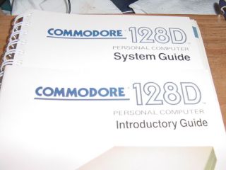 Commodore 128d Personal Computer Introductory & System Guide 1987 Two Books