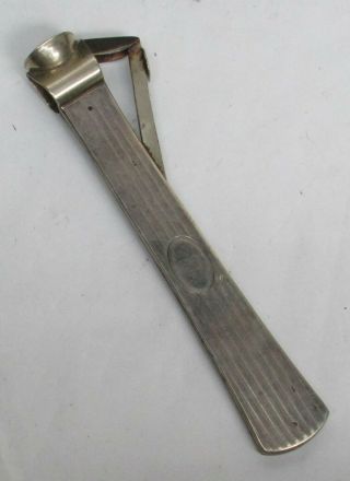 Vintage Sterling Silver 6 " Cigar Cutter
