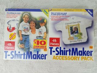 Hanes T - Shirt Maker Deluxe Edition Accessory Pack Includes Sw For Windows 95/98
