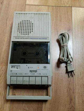 Vintage Texas Instruments Ti Cassette Tape Program Recorder Model Php - 2700