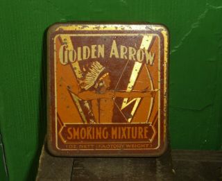 Golden Arrow Smoking Mixture Tobacco Tin Michelides Perth Australian Made 1oz