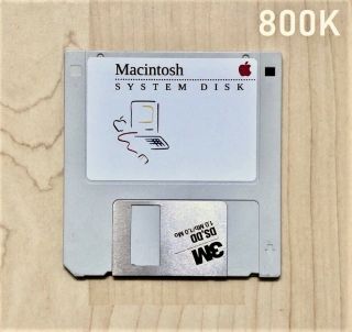  Macintosh System 6.  0.  8 800k Boot Floppy Disk (for Plus,  Se, . )