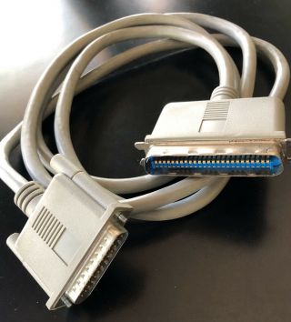 Vintage Db25 To Cn50 Scsi Cable 6ft Apple?