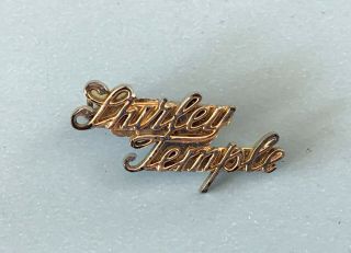 Vintage Ideal Shirley Temple Doll Script Pin For All Size 1950 