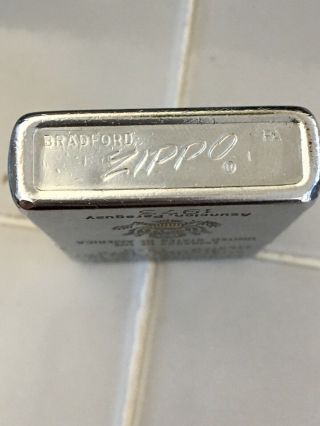 1973 Silver Tone Zippo Lighter Embassy Of The United States Of America Vintage 3
