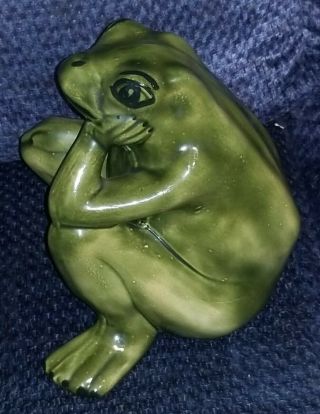 Vintage Arnels Ceramic Frog Figure Large 1970 