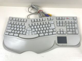 Pc Concepts Sk - 6000 Ergonomic Keyboard The Wave Vintage Pc Clicky Button Type