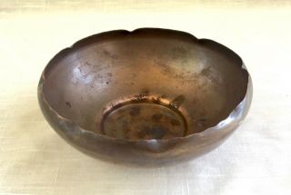 Antique/vintage Mission/arts & Crafts Hand Made Copper Bowl - Craftsman
