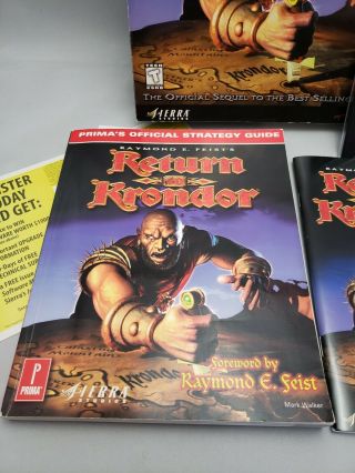 Vintage 1998 Return to Krondor RPG Big Box PC Game by Sierra 2