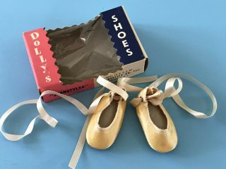 Vintage Ballet Doll Shoes Madame Alexander Nina Effanbee Arranbee Ideal Slippers