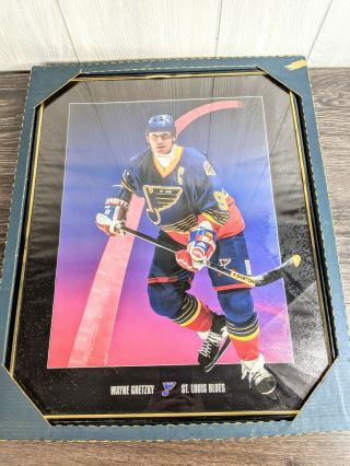 Rare Vintage 1996 Wayne Gretzky St Louis Blues Nhl Hockey Poster 20 " X 16 "