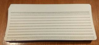 50 Vintage Ibm Mainframe Computer Punch Cards - 80 Columns 10 Rows Dds - 5081