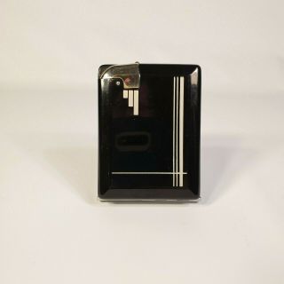1930s Vintage Art Deco Black Magic Cigarette Case Lighter