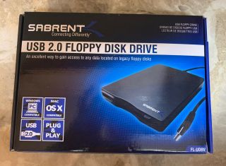 Sabrent External Floppy Disk Drive Usb 2.  0 Windows / Mac Osx Compatible Fl - Udrv