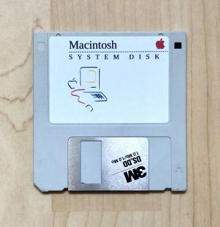  Macintosh System 2.  0 400k Boot Floppy Disk For 128k & 512k