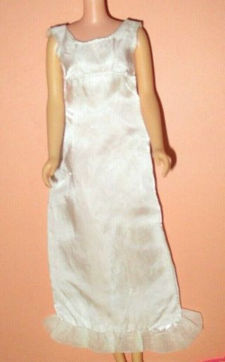 Vintage1968 Francie Doll Dreamy Wedding 1217 White Shift Style Under Dress Tlc