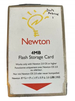 Newton Flash 4mb Storage Card