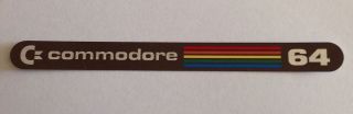 Commodore 64 Badge Label Nameplate Logo C64 - Classic